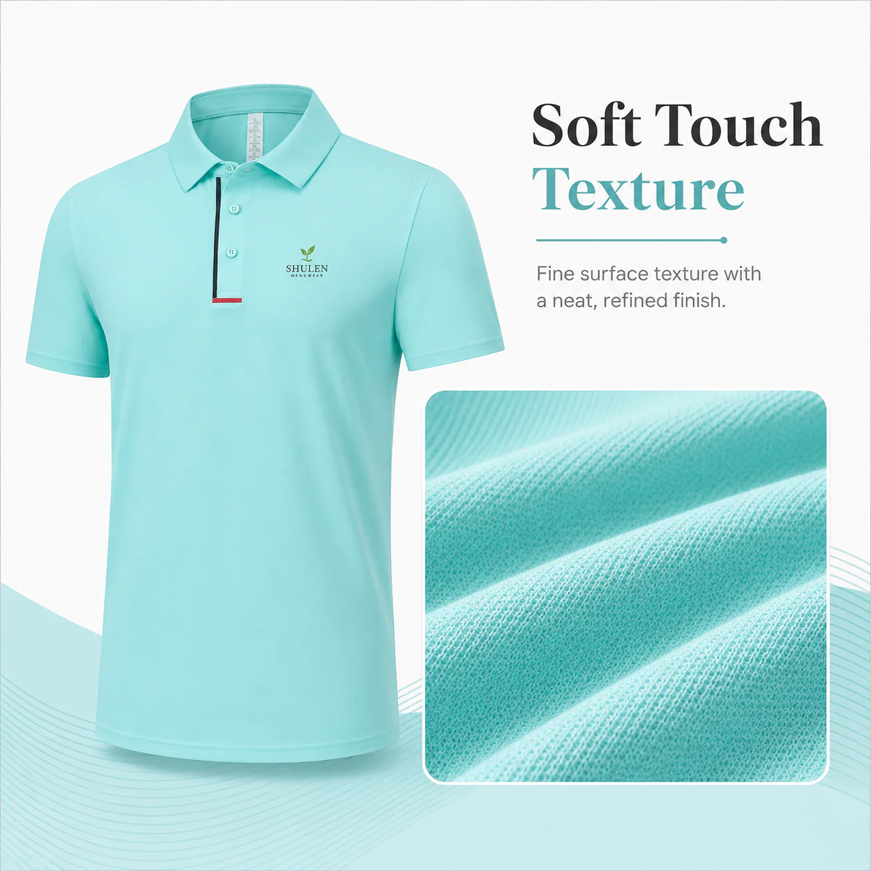 Shulen 7113 Men's Polo Shirt — Four Colors for Different Settings