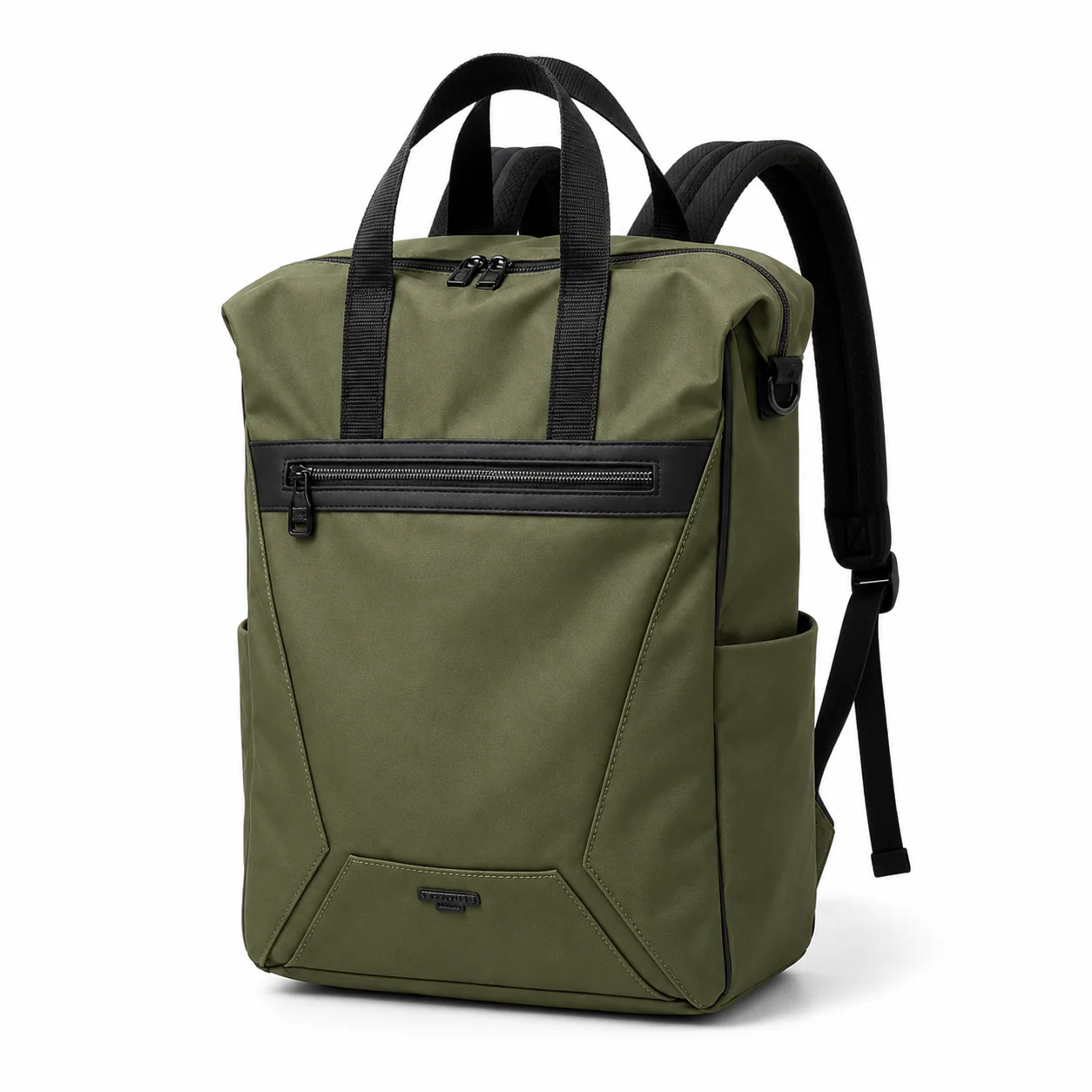 Shulen Olive Green Backpack Tote
