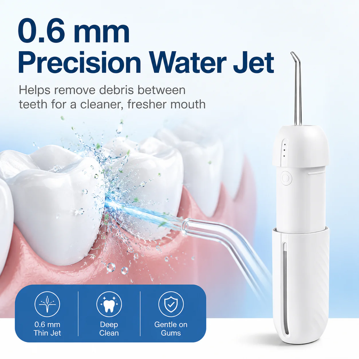 W360 Portable Smart Water Flosser — Clean Beyond the Reach of Brushing